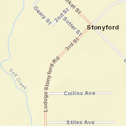 Stonyford California Street Map