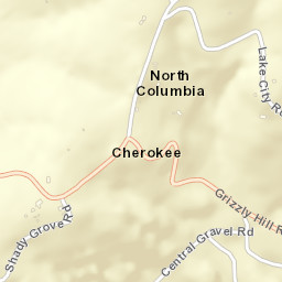 North Columbia California Street Map