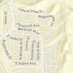 Founders Village Colorado Street Map