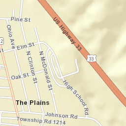 The Plains Ohio Street Map