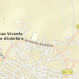 San Vicente de Alcántara Street Map