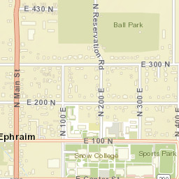 1-57 W Center St, Ephraim, UT 84627 Street Map