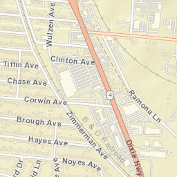 Dixiedale Ohio Street Map
