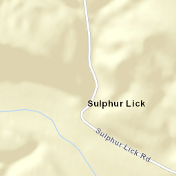 Sulphur Lick Ohio Street Map