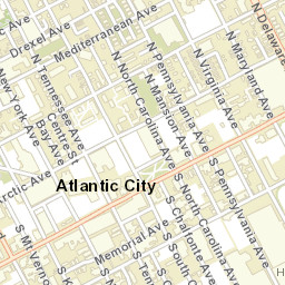 Atlantic City, NJ 08401, USA Street Map