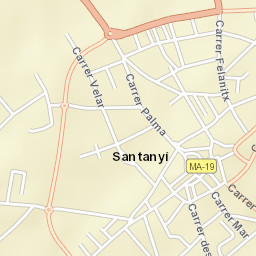 Santanyí Street Map