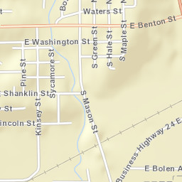 101-199 South Green Street, Carrollton, MO Street Map