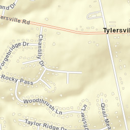 Tylersville Ohio Street Map