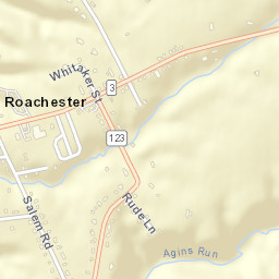 Roachester Ohio Street Map