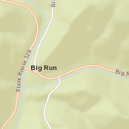 Big Run Ohio Street Map