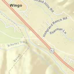 Wingo Colorado Street Map