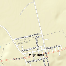 Highland Ohio Street Map