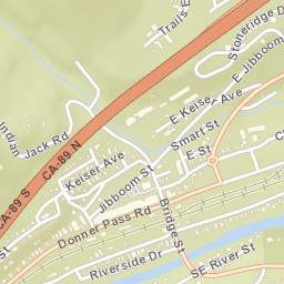 Truckee California Street Map