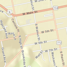 Chillicothe Ohio Street Map