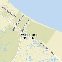 Woodland Beach Delaware Street Map