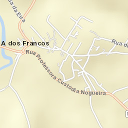 A dos Francos Street Map