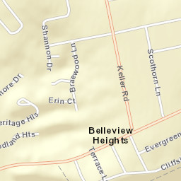 Belleview Heights Ohio Street Map