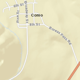 Como Colorado Street Map