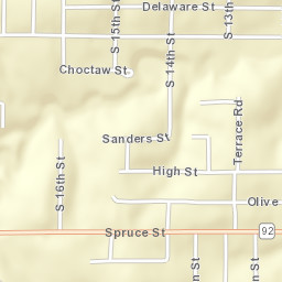 1501-1503 Choctaw Street, Leavenworth Street Map