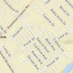 Birdland Ohio Street Map