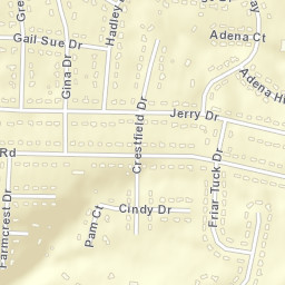 Robinhood Hills Ohio Street Map