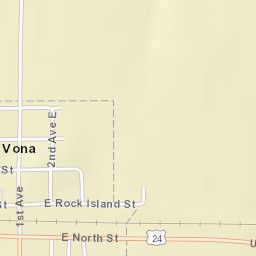 Vona Colorado Street Map