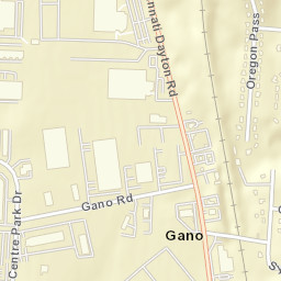 Gano Ohio Street Map