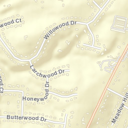 Rolling Knolls Ohio Street Map