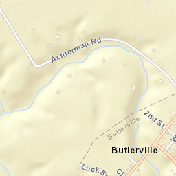 Butlerville Ohio Street Map