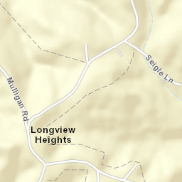 Longview Heights Ohio Street Map