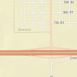 626 Iowa Ave Stratton, Colorado Street Map