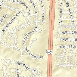 11036 North Summit Street, Kansas City, MO Street Map