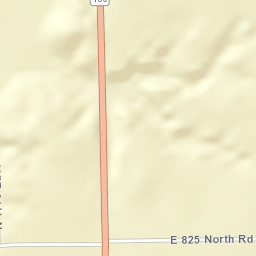 828-898 County Road 1800 East, Greenup Street Map