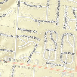 Wildwood Acres Ohio Street Map