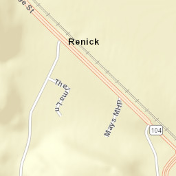 Renick Ohio Street Map