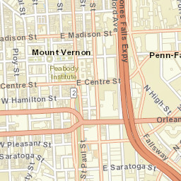 699 Washington Pl, Baltimore, MD 21201 Street Map