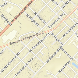 Spruance City Delaware Street Map