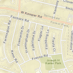 Forest Park Ohio Street Map