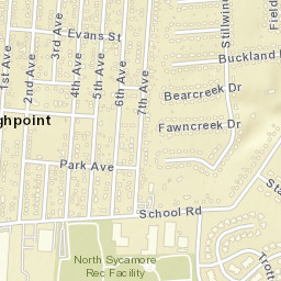 Highpoint Ohio Street Map