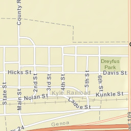 101-199 Kunkle Street, Genoa, CO 80818 Street Map