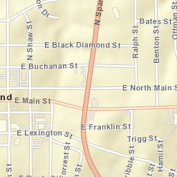 100-198 North Thornton Street, Richmond Street Map