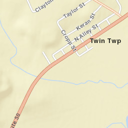 Bourneville Ohio Street Map