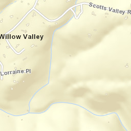 Willow Valley California Street Map