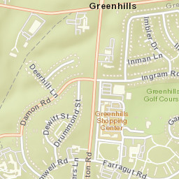 Greenhills Ohio Street Map