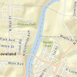 Loveland Ohio Street Map