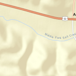 Allensville Ohio Street Map