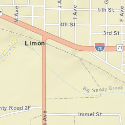 Limon Street Map