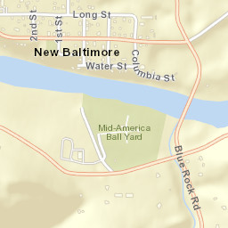 New Baltimore Ohio Street Map