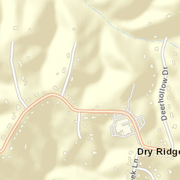 Dry Ridge Ohio Street Map
