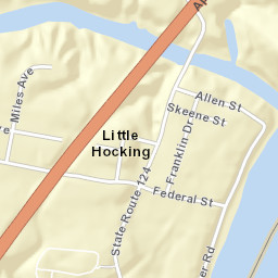 Little Hocking Ohio Street Map